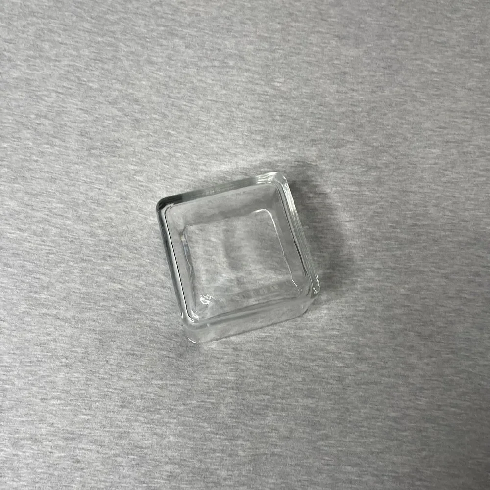 Target 5” Clear Square Glass Jar